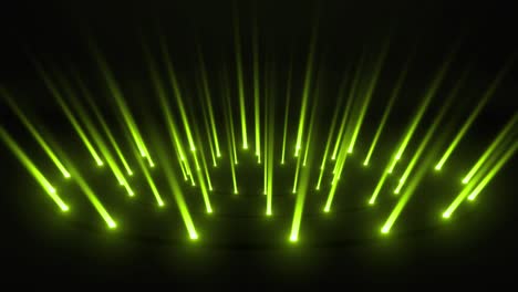 green spotlight stage