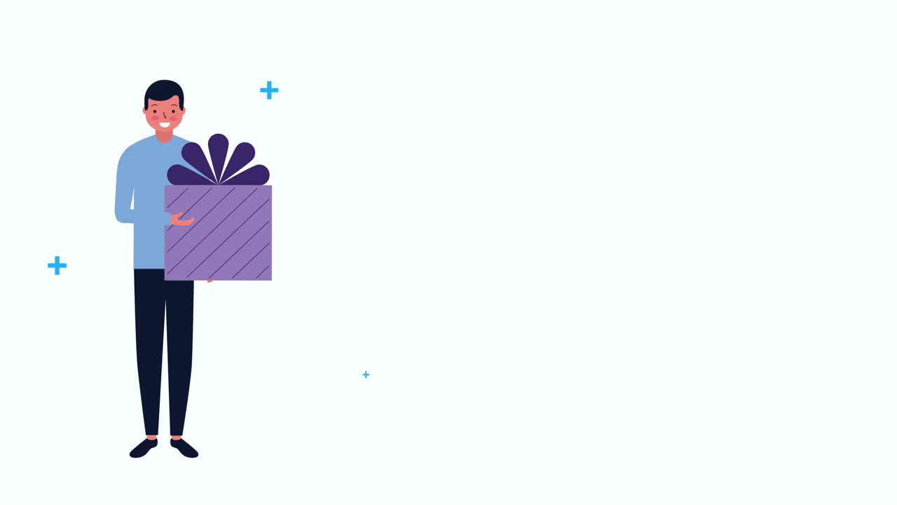 젊은 사업가 아바타 캐릭터 아이콘