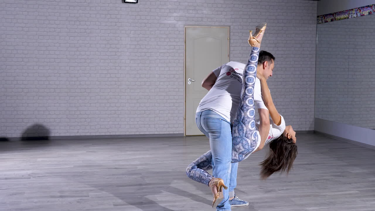 Couple Dancing in Studio