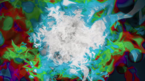 abstract psychedelic art explosion