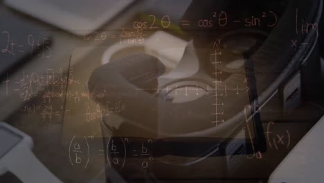 animation of mathematical equations over vr headset