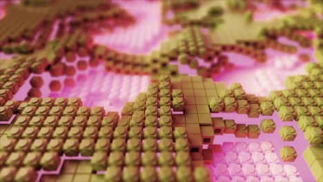 patrón de bloques de lego 3d abstract