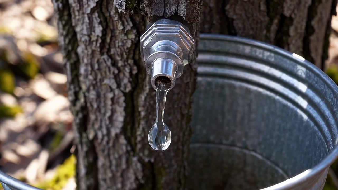 Maple Sap Collection for Syrup Production