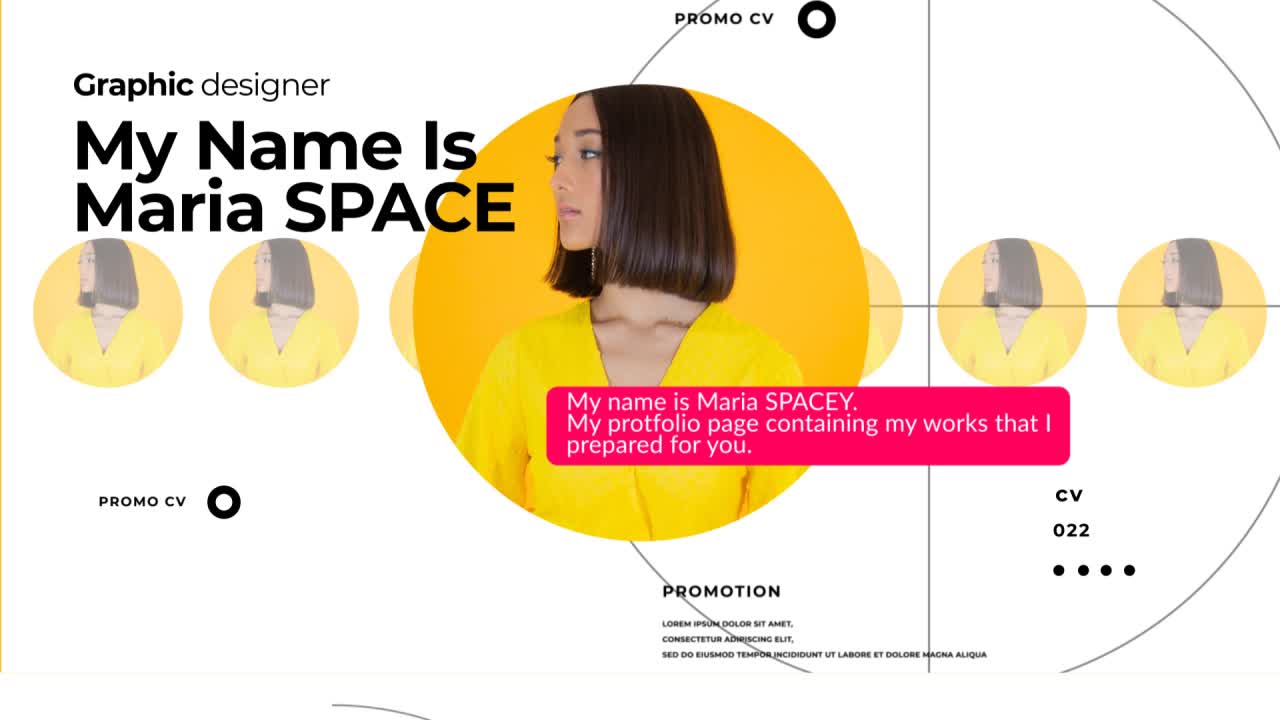 Presentation slides with CV and bio