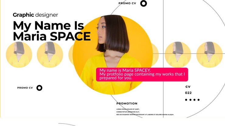 Presentation slides with CV and bio