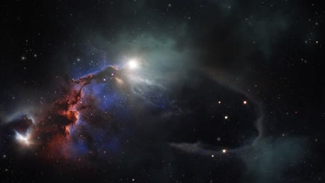 luz oculta detrás de la nebulosa