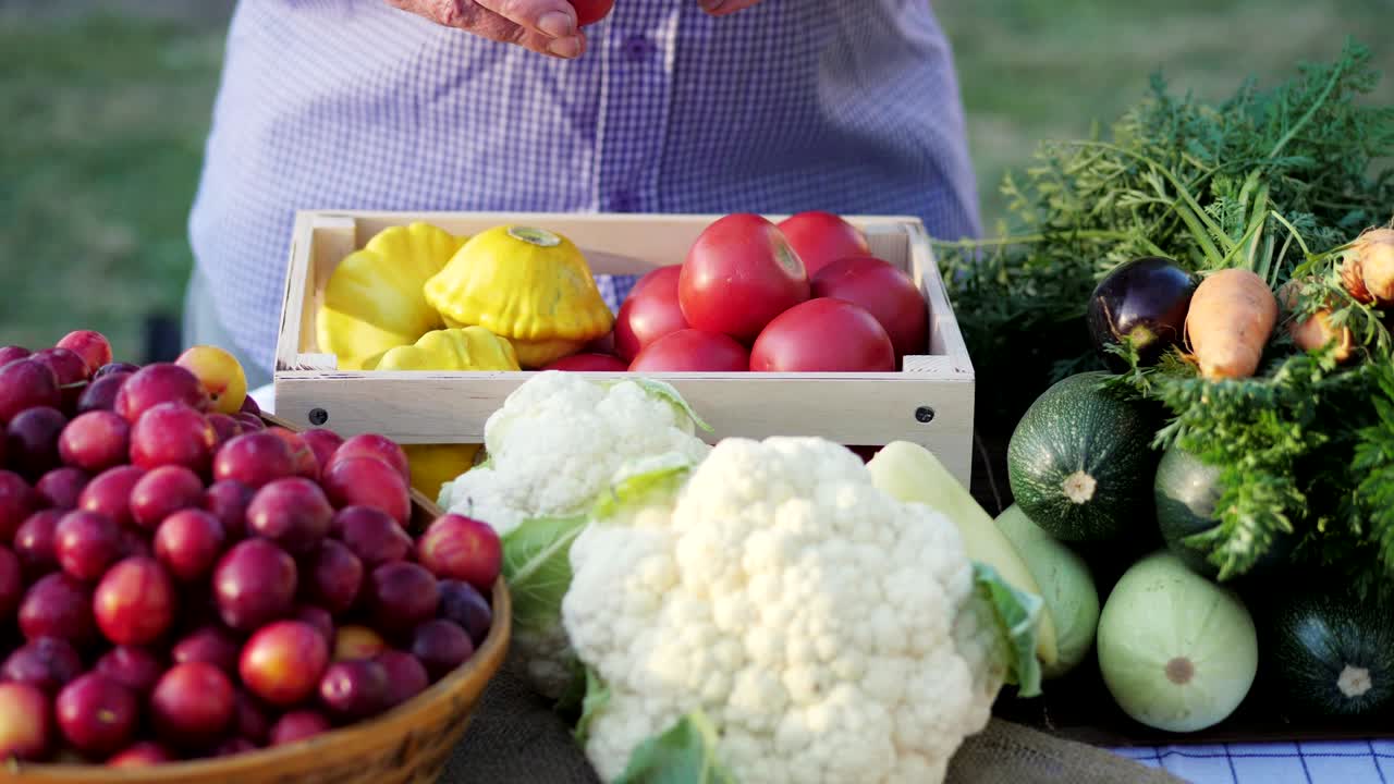 신선 한 채소 와 함께 테이블의 상단 뷰