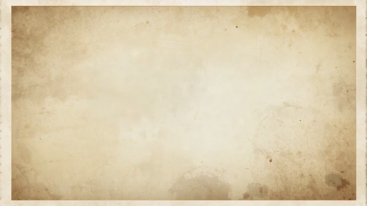 Showing aged parchment sheet on flat backdrop, pencil mark appearing across midline then vanishing