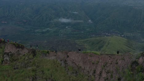 4k mt batur volcano in bali indonesia cinematic shot
