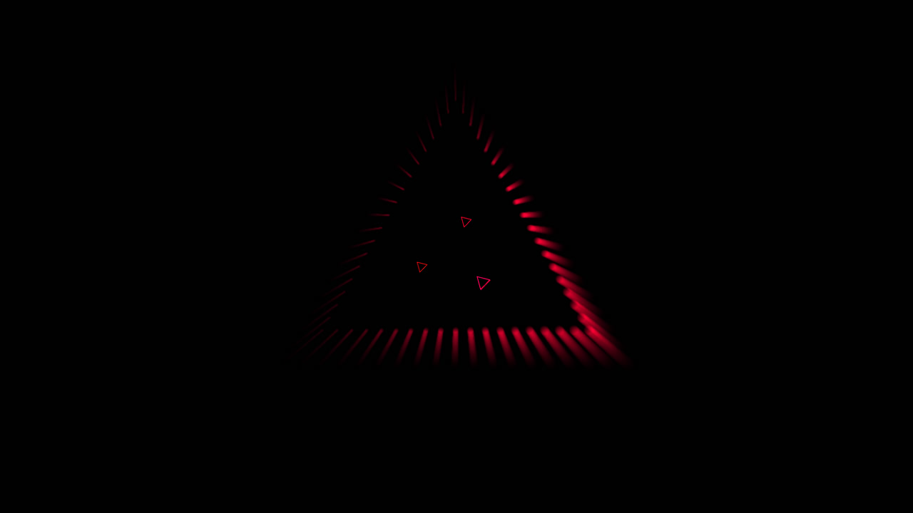 Red warning triangle symbols illuminate on graphic overlay animation