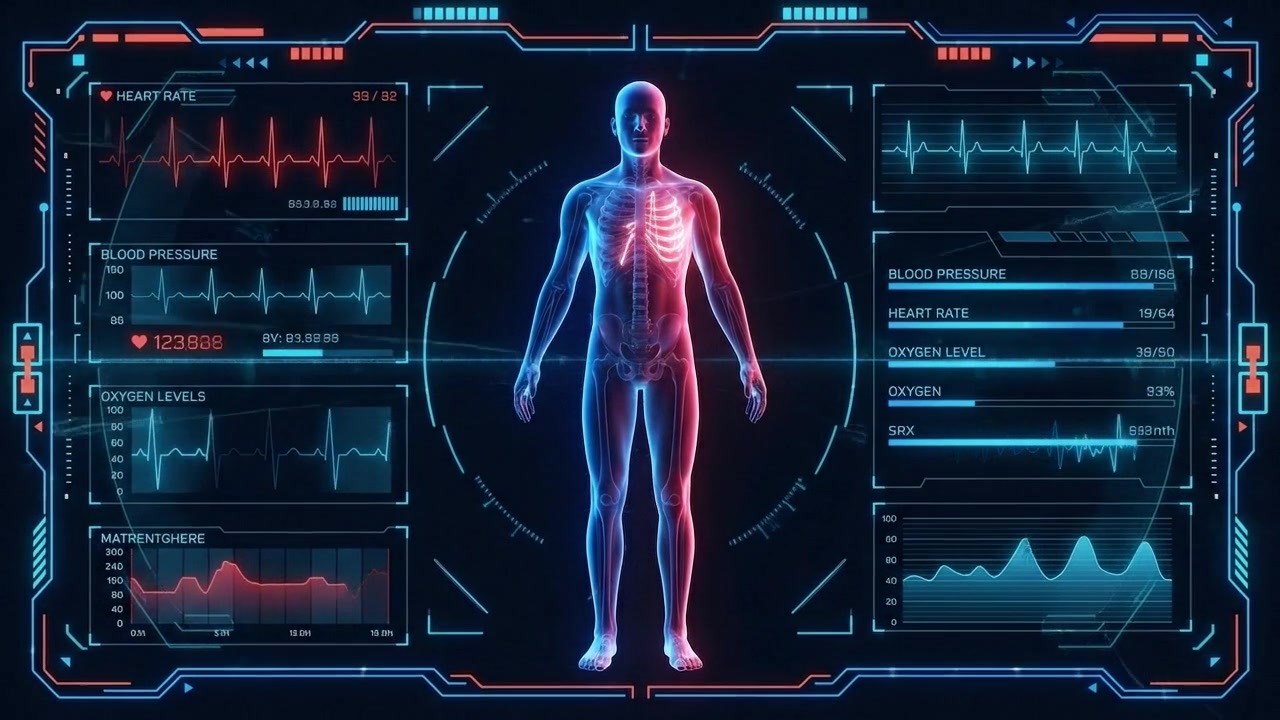 Digital medical scan of human torso