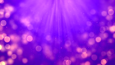 4k purple abstract bokeh particle background with shine from up. 30 seconds seamless loop. have another color. check my page