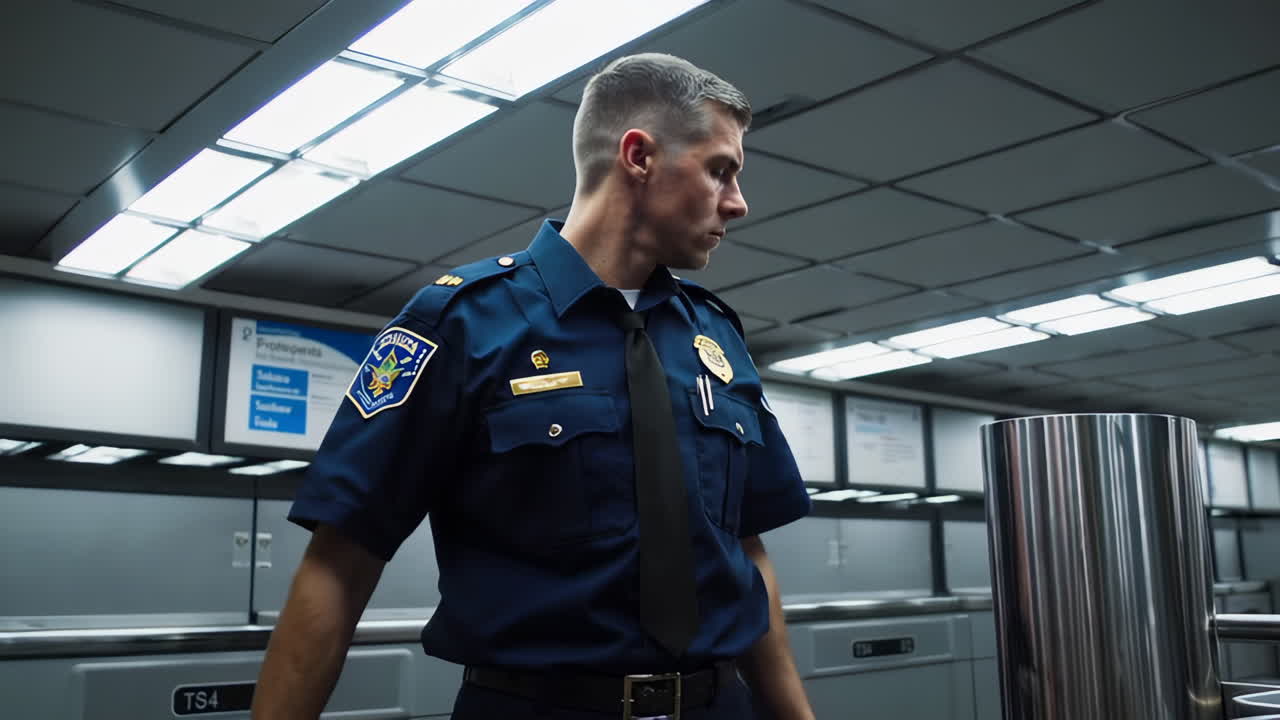 oficial de seguridad del aeropuerto