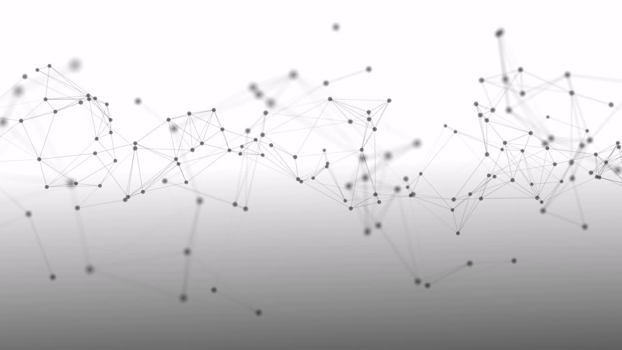 Big data abstract digital technology moving polygon online cybersecurity data protection background