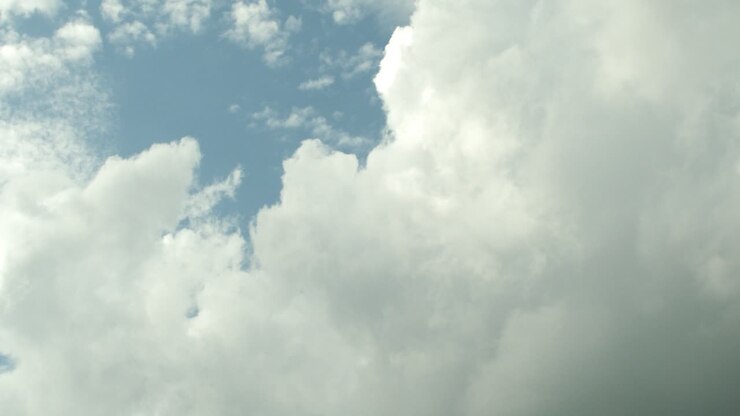 Big clouds moving gin a stormy sky