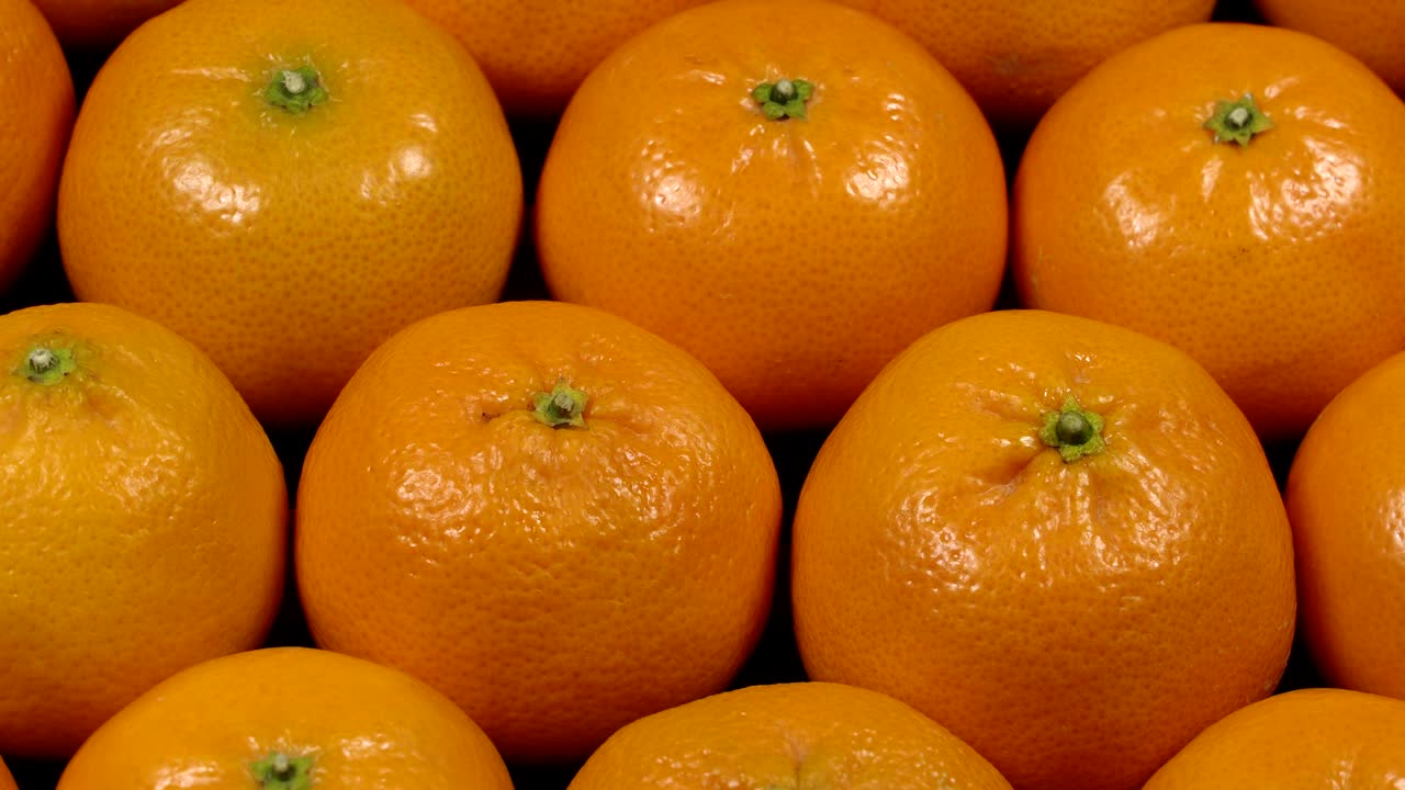 el fondo de las mandarinas frescas