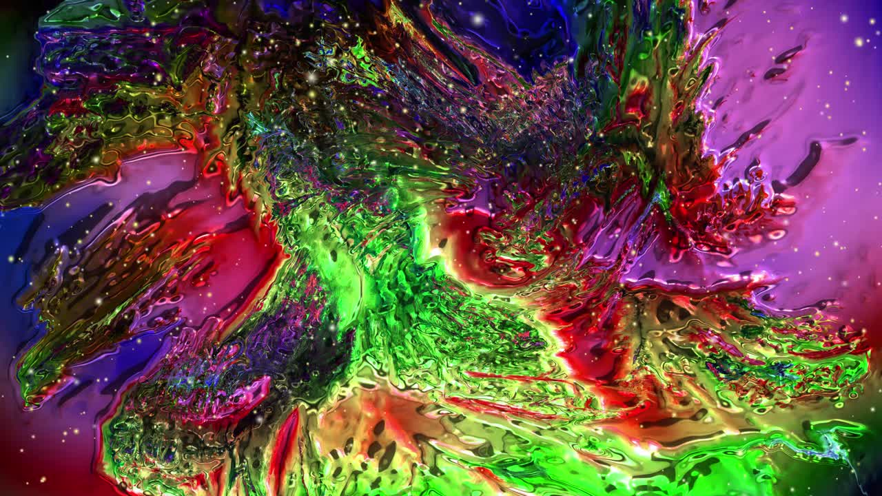 animación abstractamente colorida, fondo líquido multicolor, hermosa película de pintura digital, película de fondo abstracta.