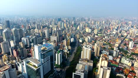 flying over sao paulo