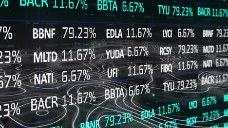 Animation-of-financial-data-processing-over-white-lines