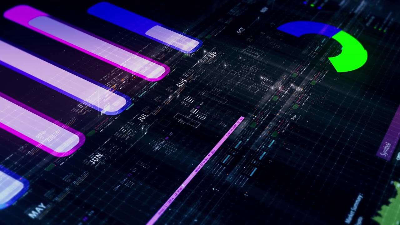 Dynamic data visuals for business info graphics, animated charts, and data-driven insights for a business meeting mock-up. Explore the world of trading, stock exchanges, and crypto