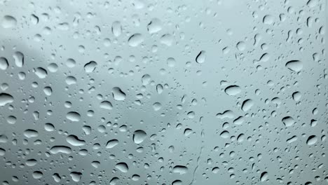 4k rain on glass with audio