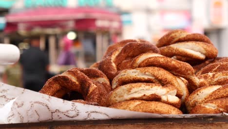 delicious turkish simit on the street