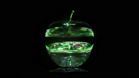 glowing green apple