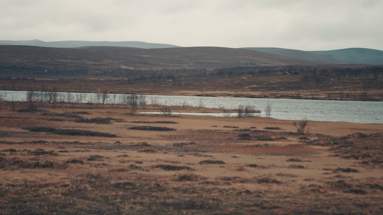 A desolate autumn landscape of the Stokkedalen valley in northern Norway