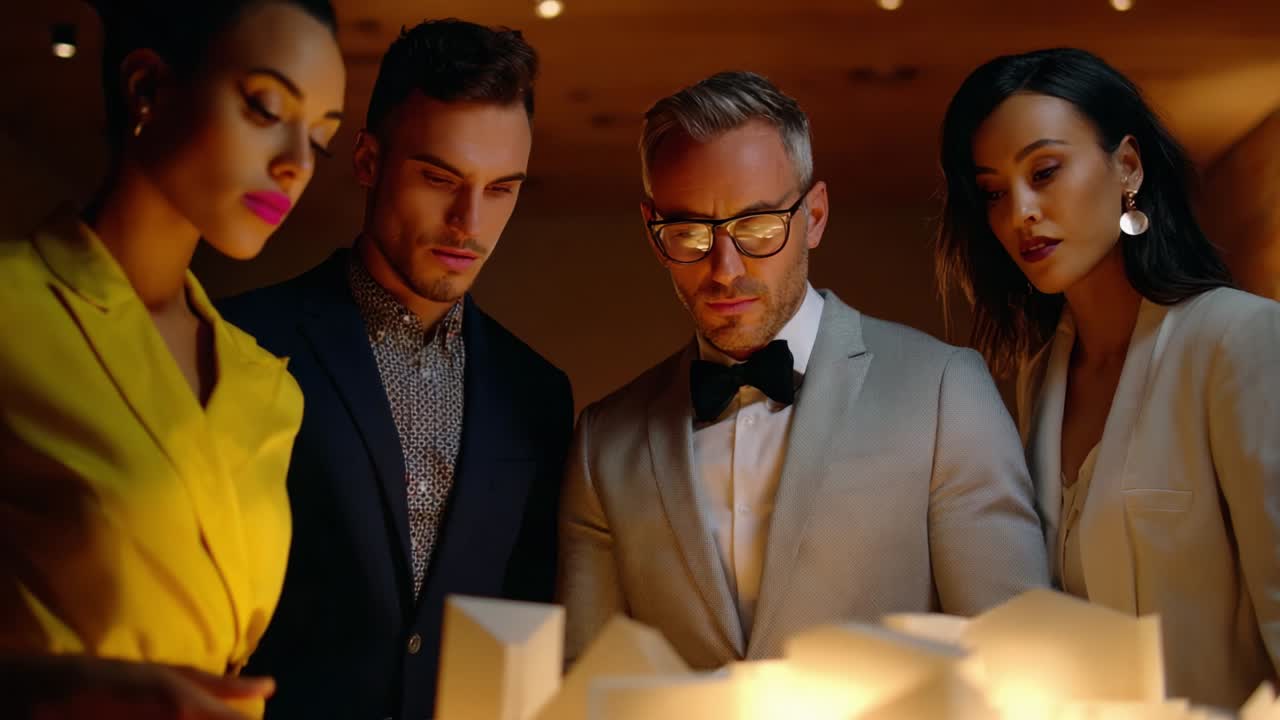 Business team collaborating on a project