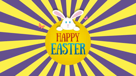 Animated-closeup-Happy-Easter-text-and-rabbit-on-yellow-and-purple-vertigo-1