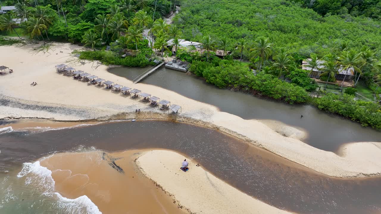 la playa de espelho en trancoso bahía, brasil