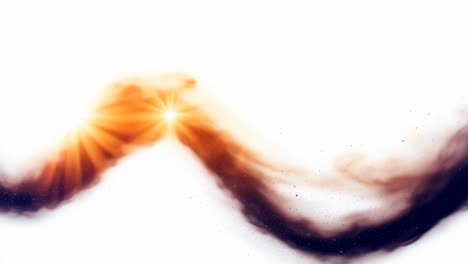 colorful cosmic dust swirling in space. vibrant cosmic dust swirls gracefully in the vastness of space, illuminated by distant starlight.