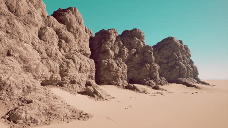 majestic rock formations in a vast desert landscape