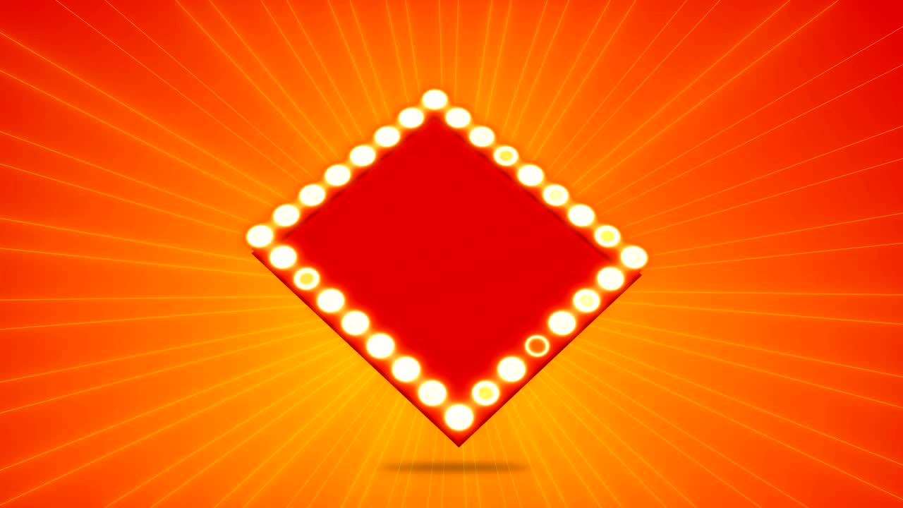 밝은 오렌지색  배경에 전구.