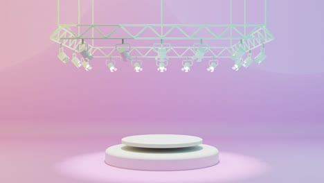 pastel pink and mint green 3d product display background