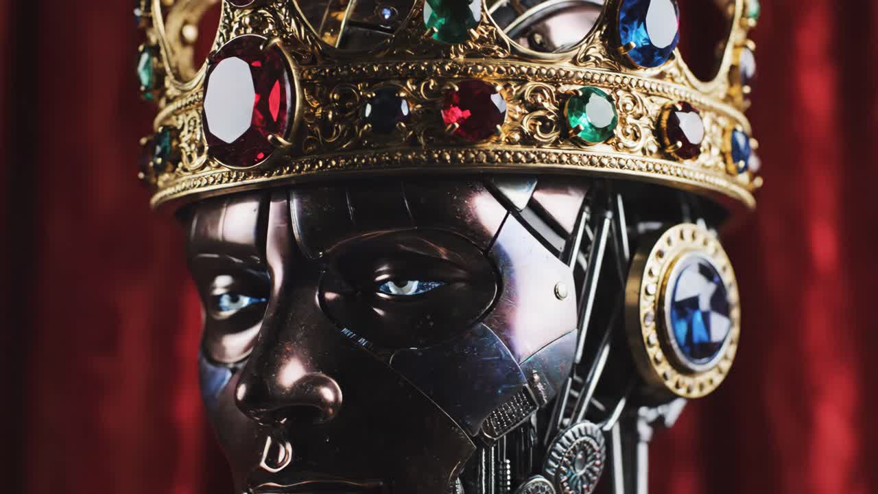 Robot with Jeweled Crown