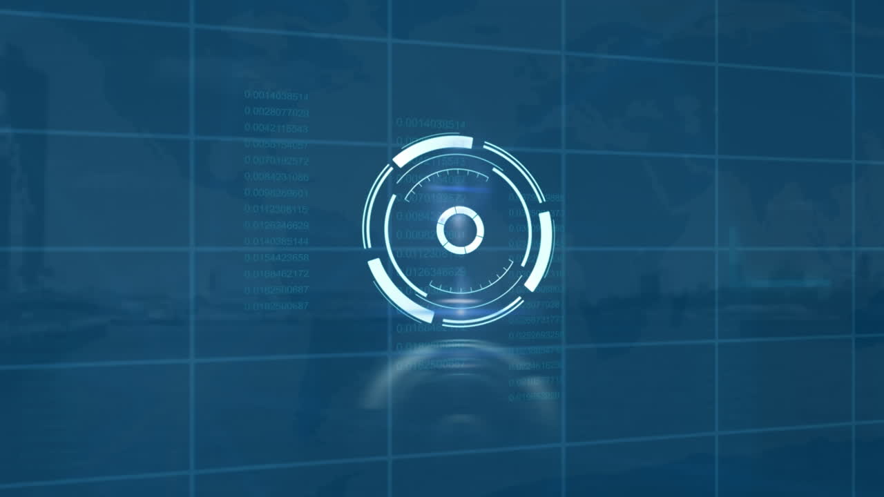 Animation of scope scanning over data processing