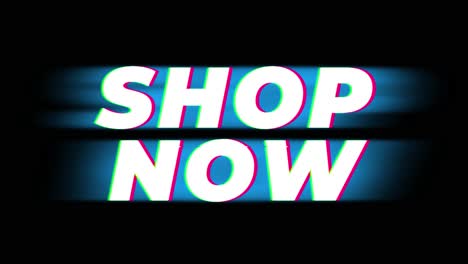 shop now text glitch effect promotion advertisement loop background price tag sale discounts deals
