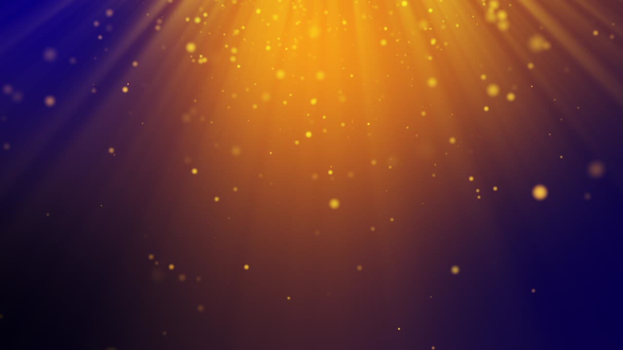 Futuristic colorful dust particle form red yellow purple, light ray ...