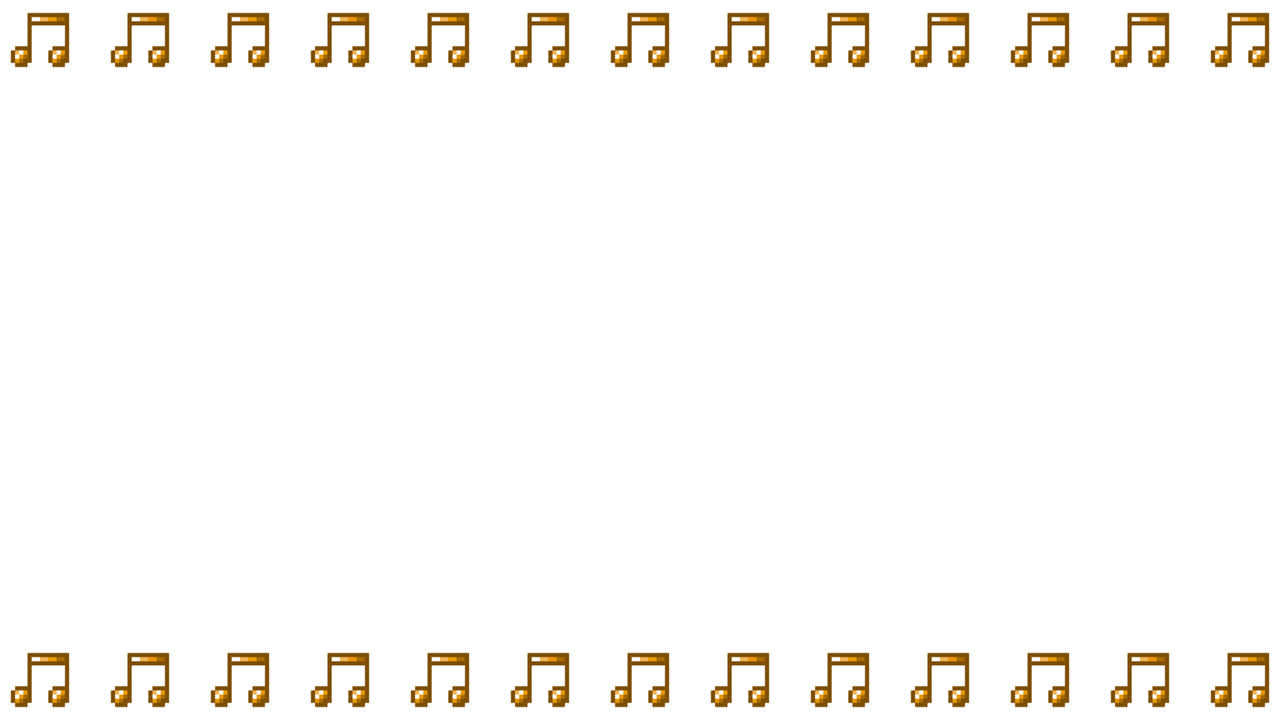 Pixel Art Mini Eighth notes Frame Animated Overlay 1080p Transparent 30 fps (8).mov