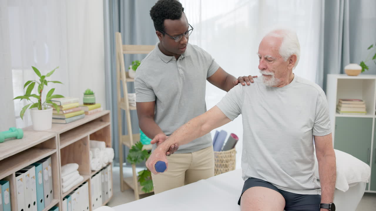 팔 물리치료, 덤벨