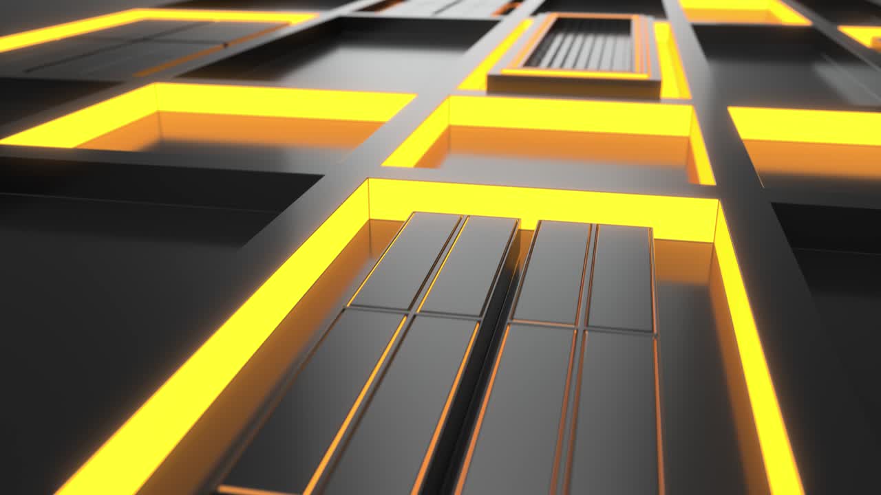 Animated futuristic technological or industrial background loop