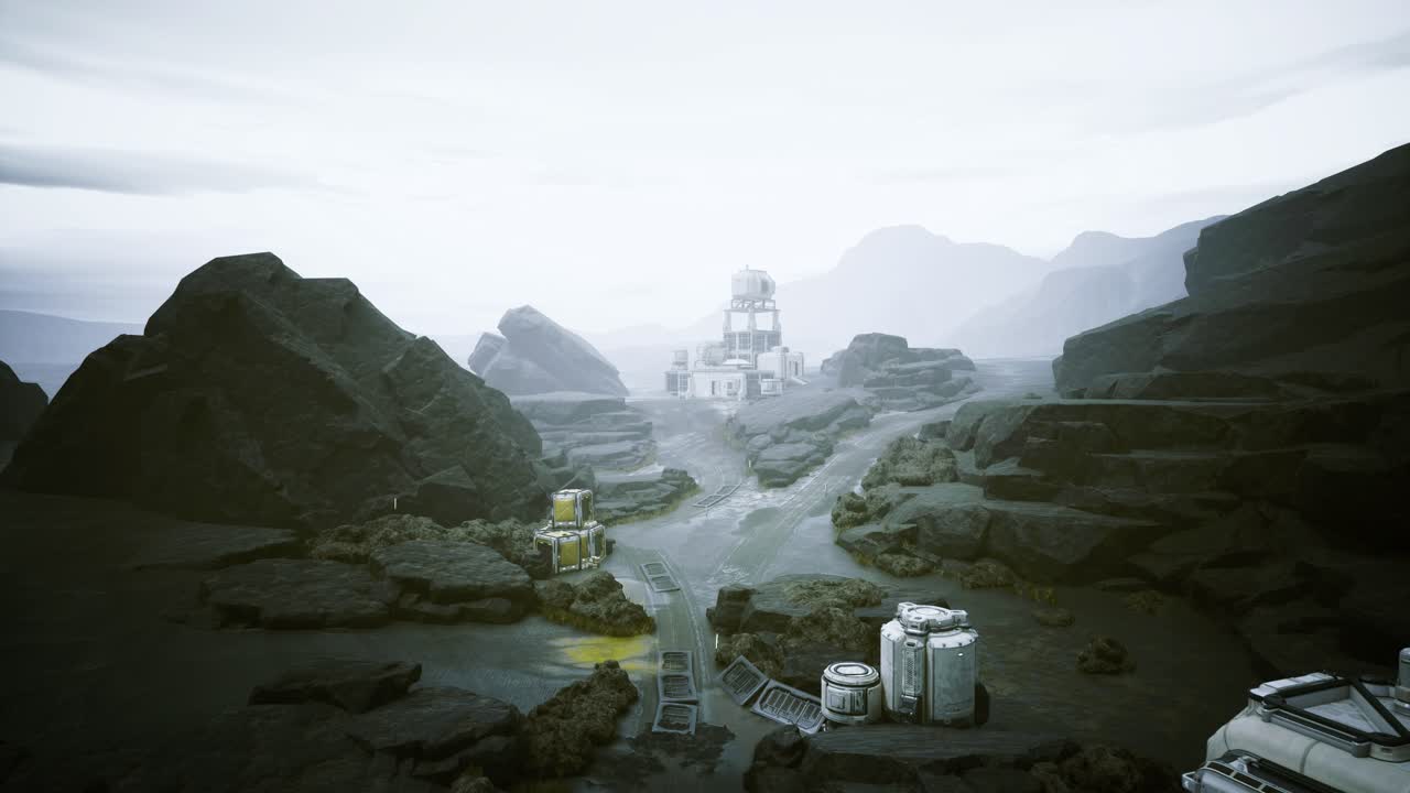 Faroff communication hub amid open land with patrol and relay facilities
