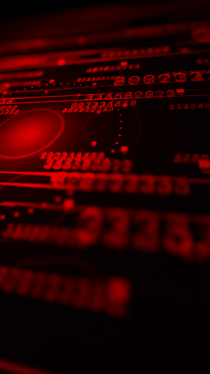 Vertical mobile format display depicting a high-risk security breach, server crash, or deep web hacking event. Perfect for cybersecurity warnings and technological crisis reels.