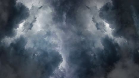 a-thunderstorm-that-occurred-in-the-dark-clouds-above-the-sky