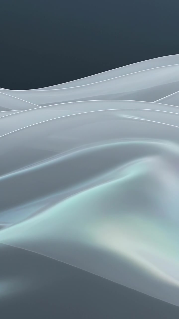Vertical video: Starting drift, translucent layers moving up-right on dark backdrop with cyan seams