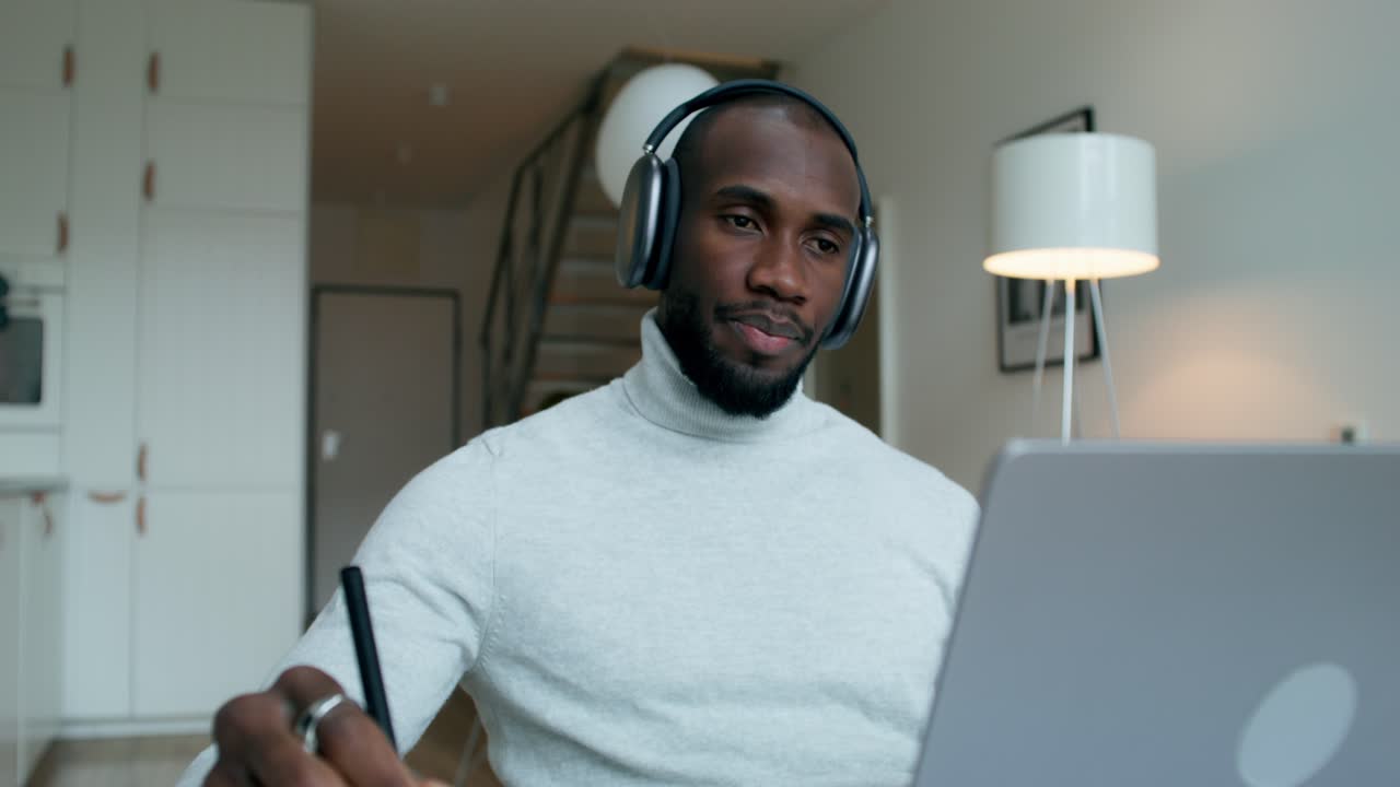 Man working from home