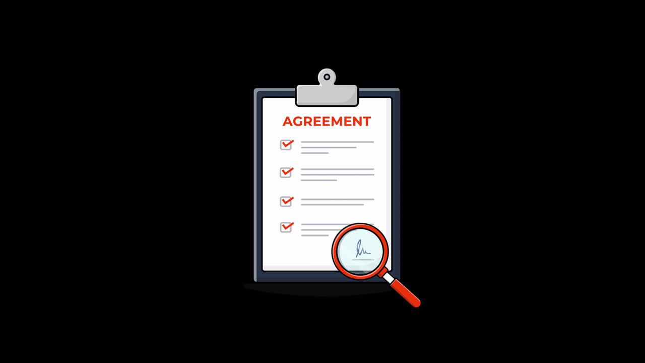 Animated Review and Approval of an Agreement Document