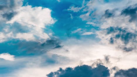 beautiful clouds in motion timelapse