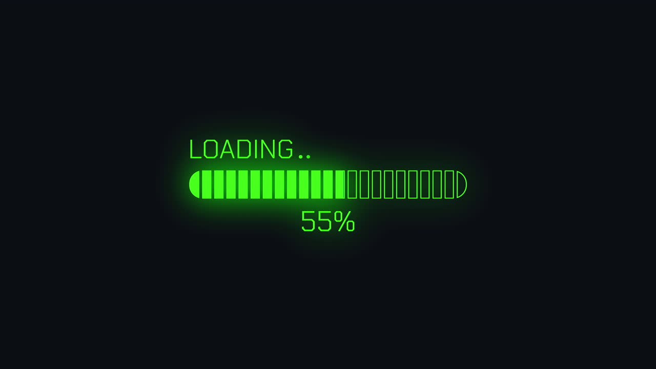 Digital Green Loading Progress Bar Animation